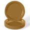 100 Count Elegant Gold Paper Plates Durable 7 Inch Disposable Party Supplies